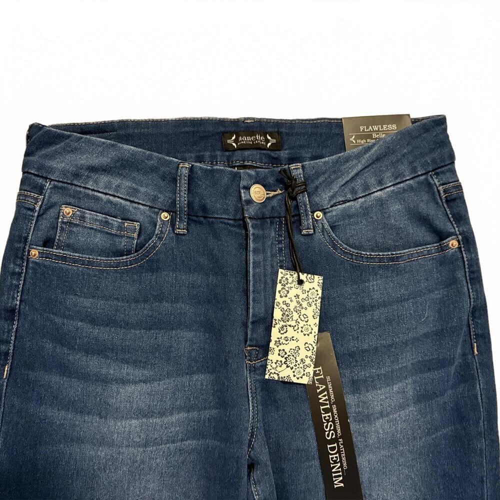 NWT Nanette Lepore Belle High Rise Ankle Skinny Denim Jeans Utility Minimalist - Picture 2 of 9